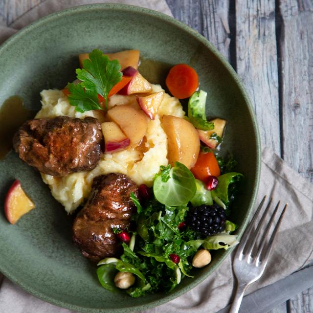 opskrift på braiserede svinekæbe med kaffe