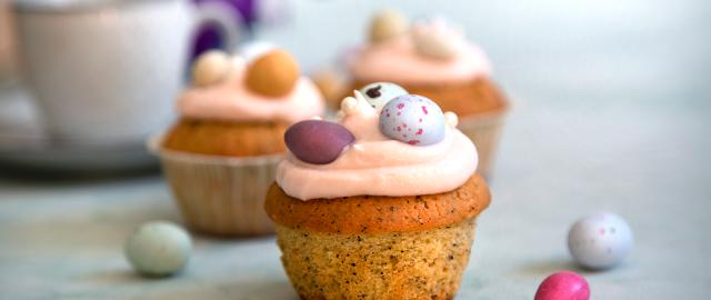 flotte påskemuffins med citron og kaffe