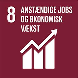 verdensmål nr 8 med anstændige jobs og økonomisk vækst