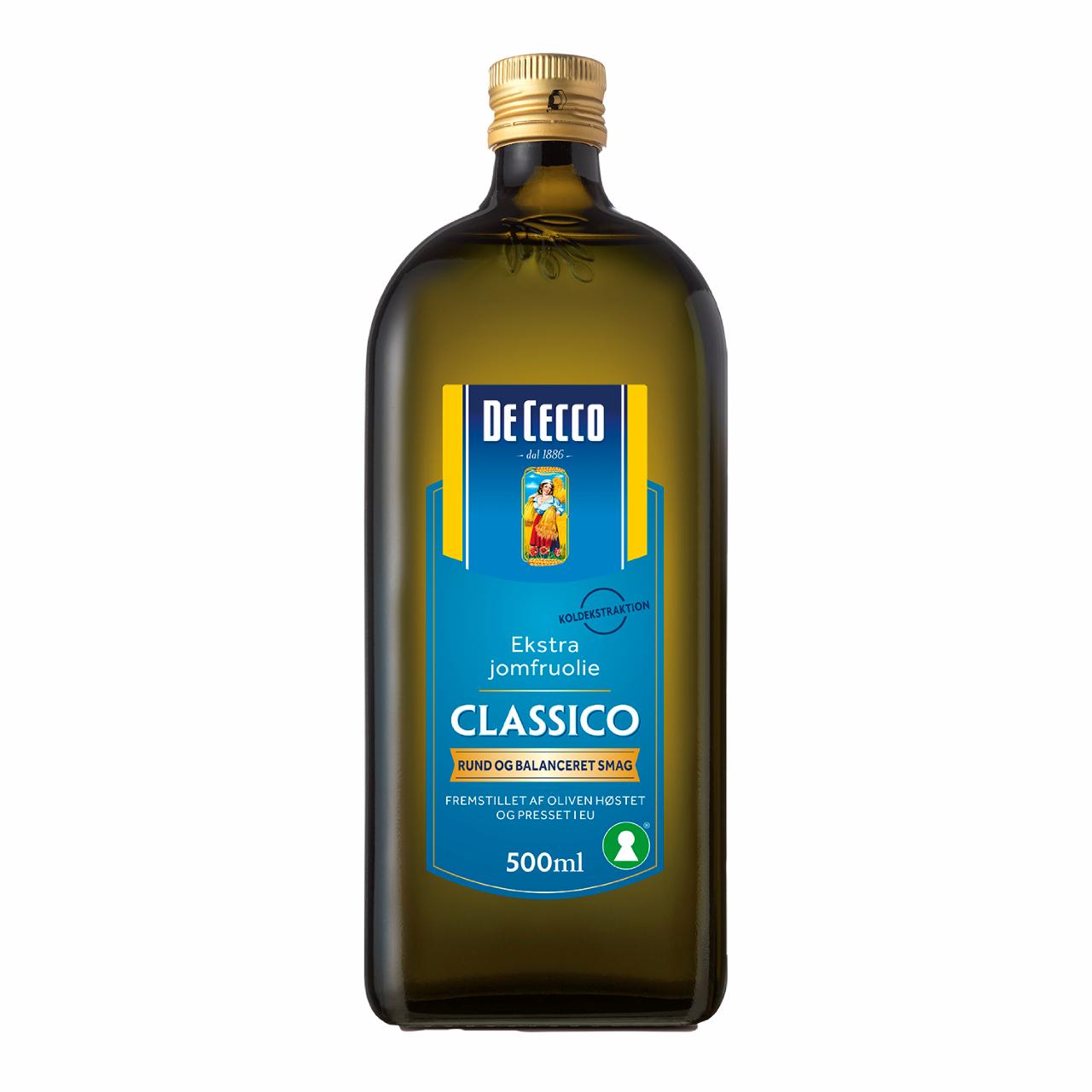 De Cecco Extra Jomfru Olivenolie 6 x 500 ml
