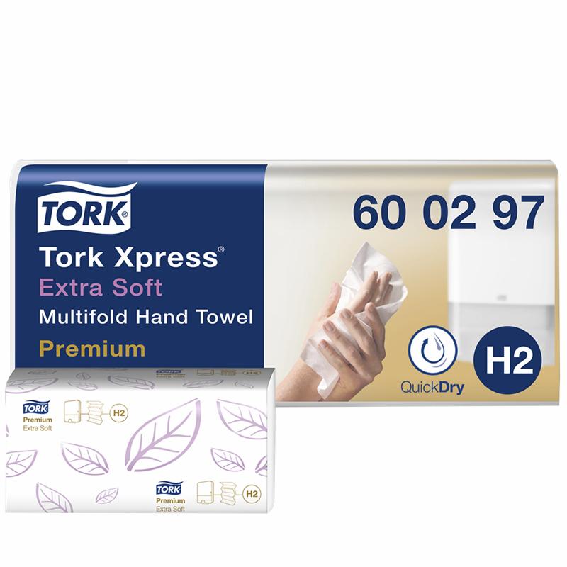 Tork Papirhåndklæde Xpress Premium Soft H2 2-lags