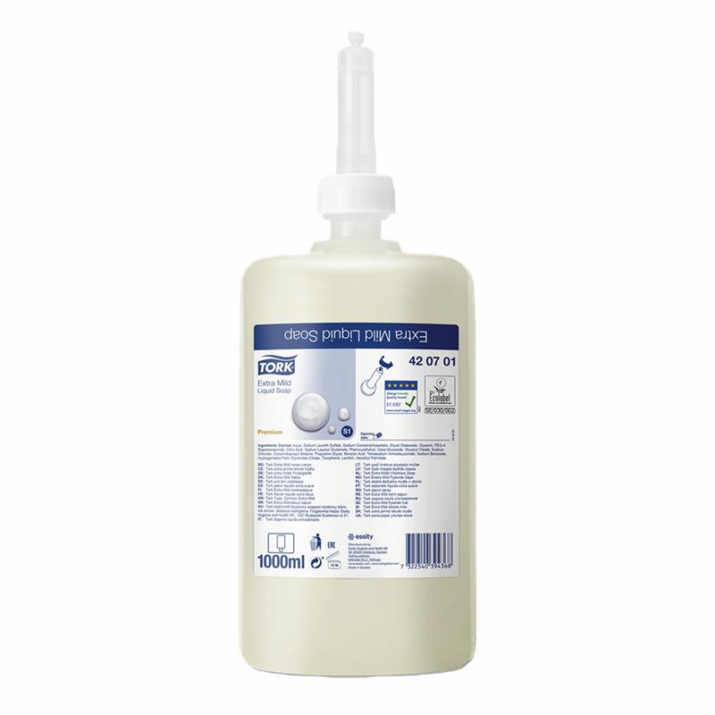 Tork Sæbe Premium Extra Mild S1 Hvid