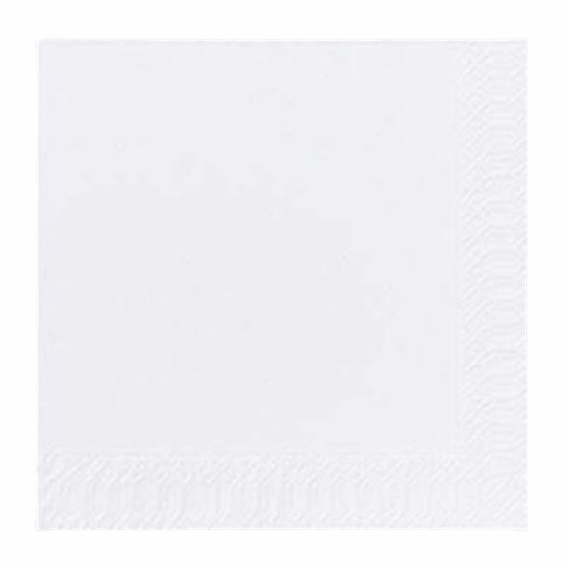 Duni Frokostserviet 2-lags Hvid 33 cm