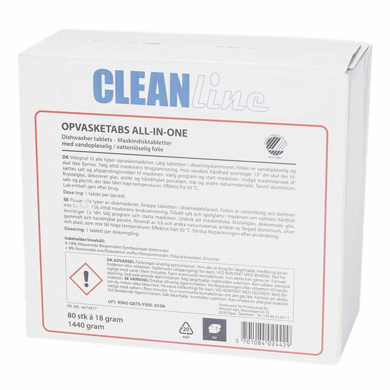 Cleanline Opvasketabs All-in-one 