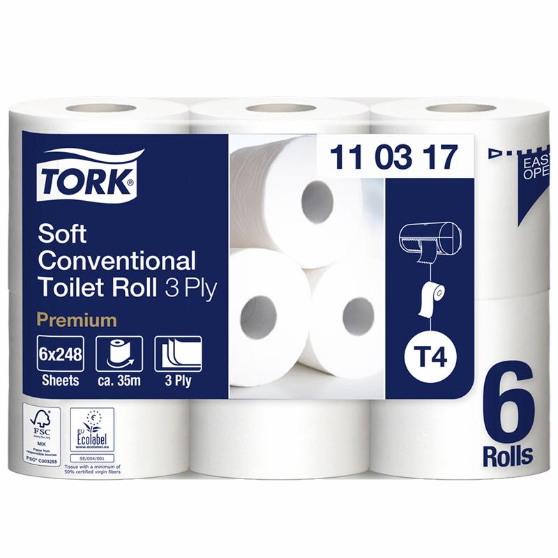 Tork Toiletpapir Premium Soft T4 3-lags