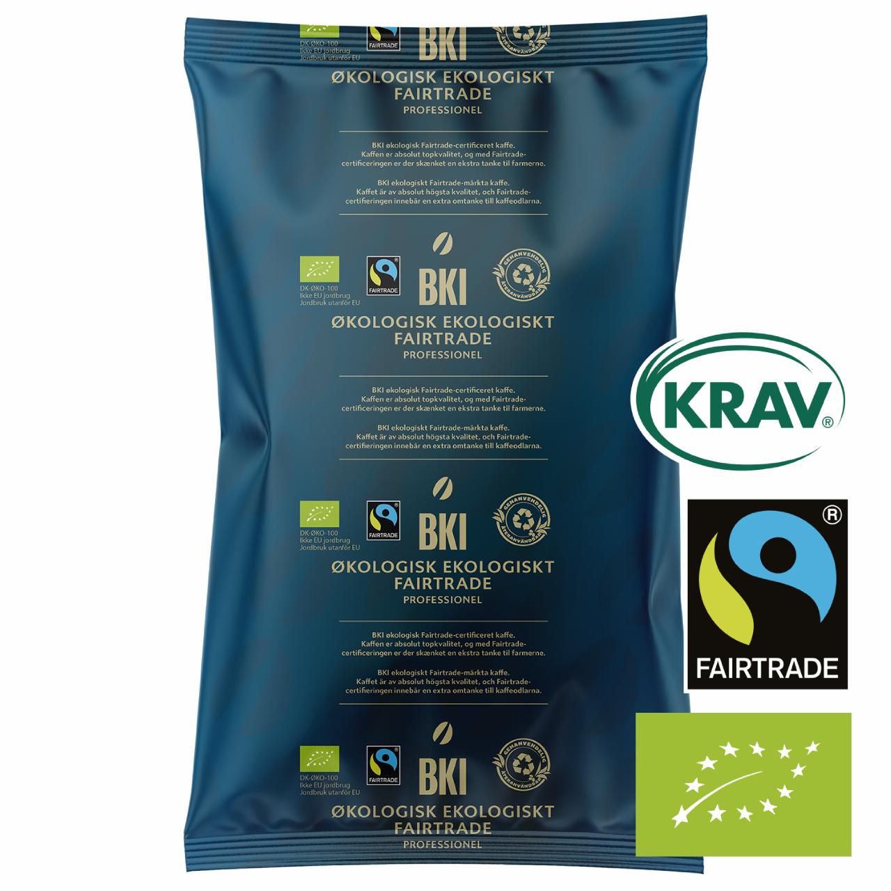BKI Økologisk Fairtrade KRAV Mørk Formalet 1000g