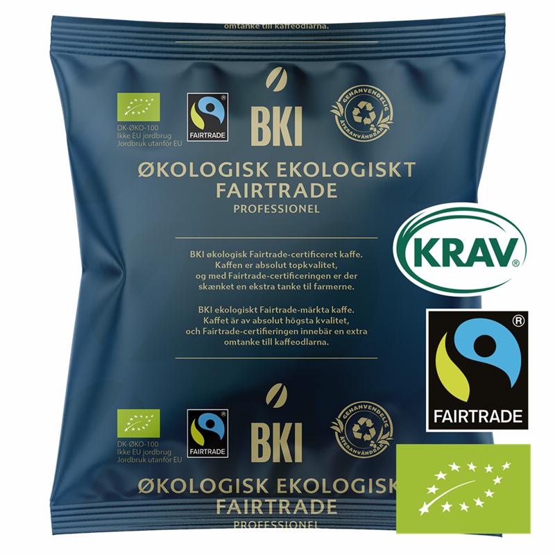 BKI Økologisk Fairtrade KRAV Mørk formalet 180g