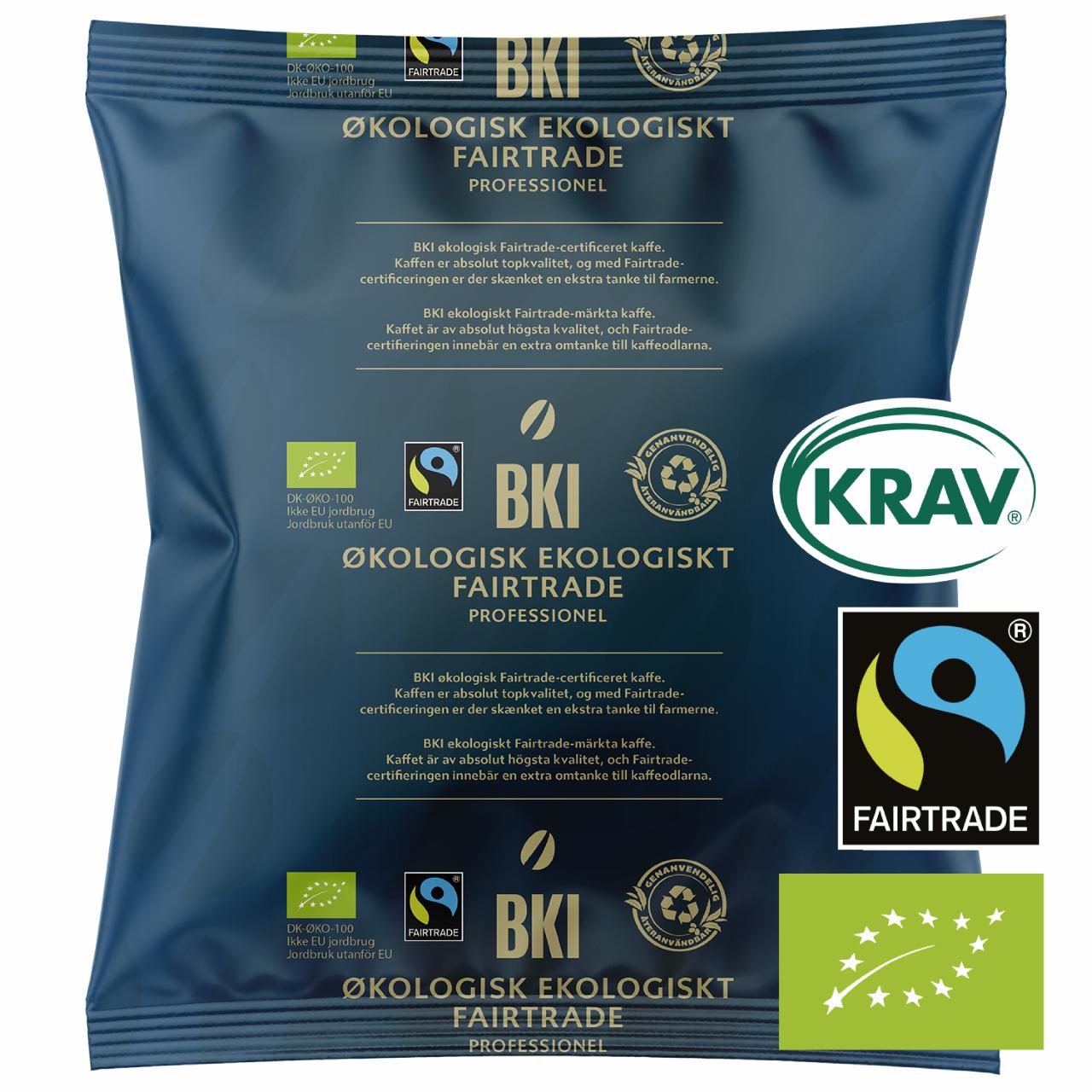 BKI Økologisk Fairtrade KRAV Mørk Formalet 500g